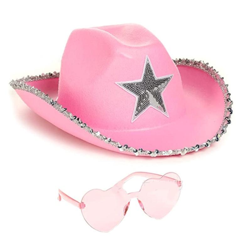 

Cowgirl Hats Star Women Bachelorette Party Cowboy Hats Party Props Cowgirl Cosplay For Women Party Birthday Party Hats