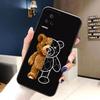 Naughty Cute Bear Phone Case For Redmi K60 K40 K30 15 15C 14C 13C 12C 12 10 10C 9T 9C 9A 9 8 8A  A1 A2 A3 Pro Plus Cover Case