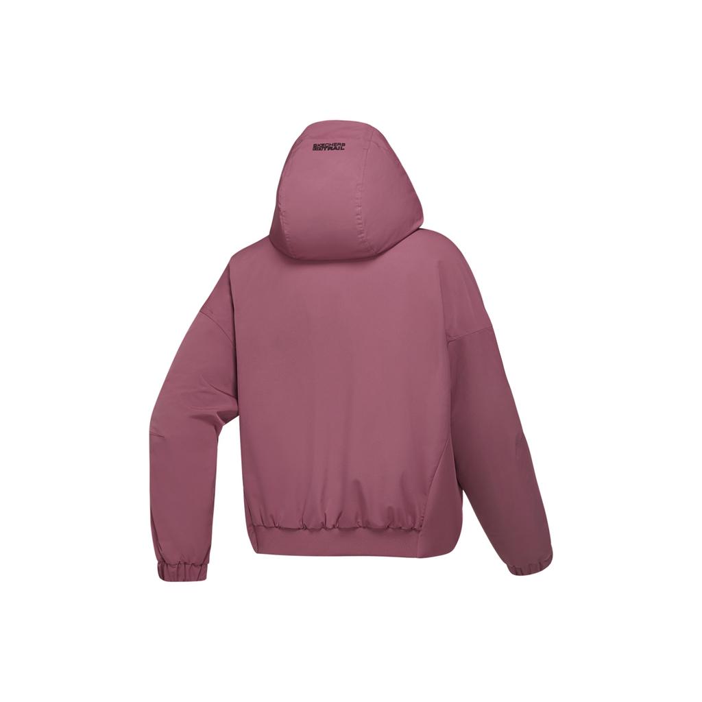 Skechers Windproof Water-Repellent Cold-Resistant Durable Outdoor Series Warm Comfortable Soft Delicate Hooded Jacket Women Jackets Plum P125W028-053E