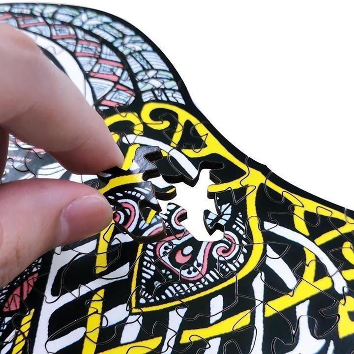 Puzzle drewniane antyczny mamut l