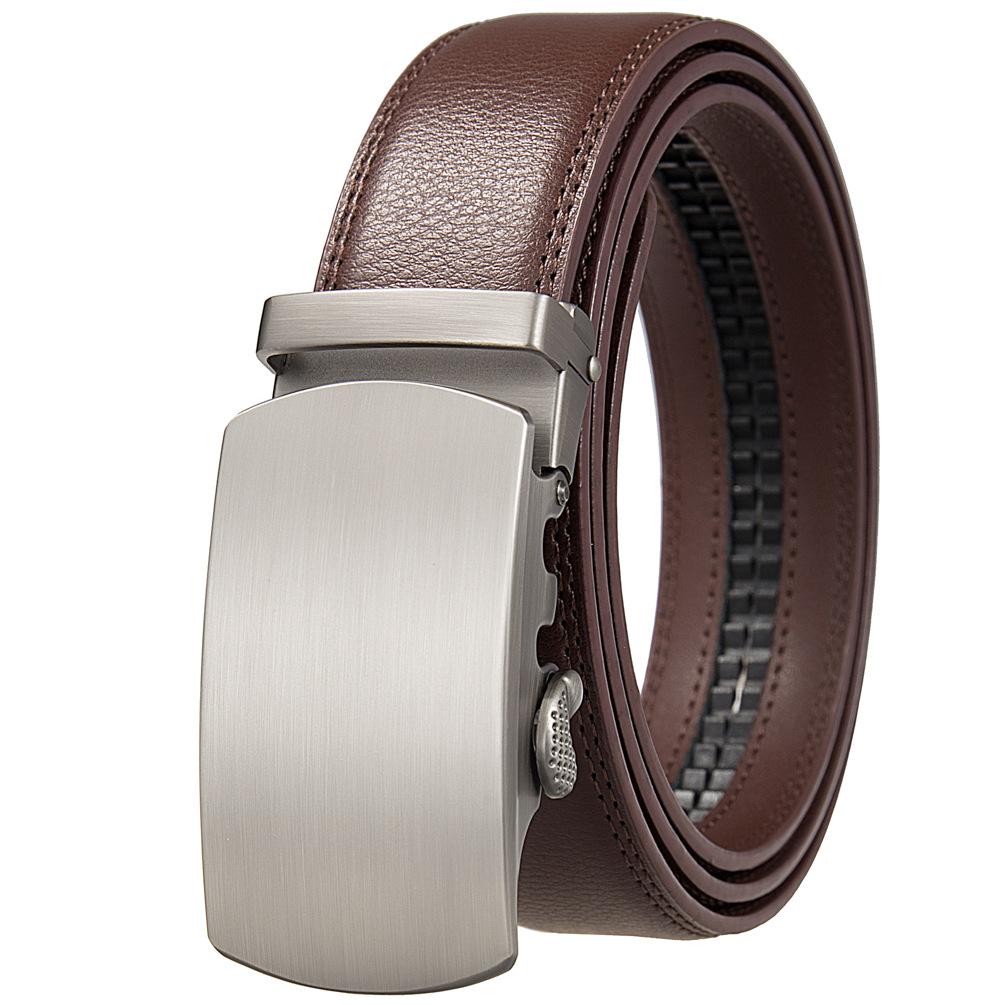 

Ремень из двухслойной коровьей кожи, деловой ремень с автоматической пряжкой Ly25-1064-1 110-130CM