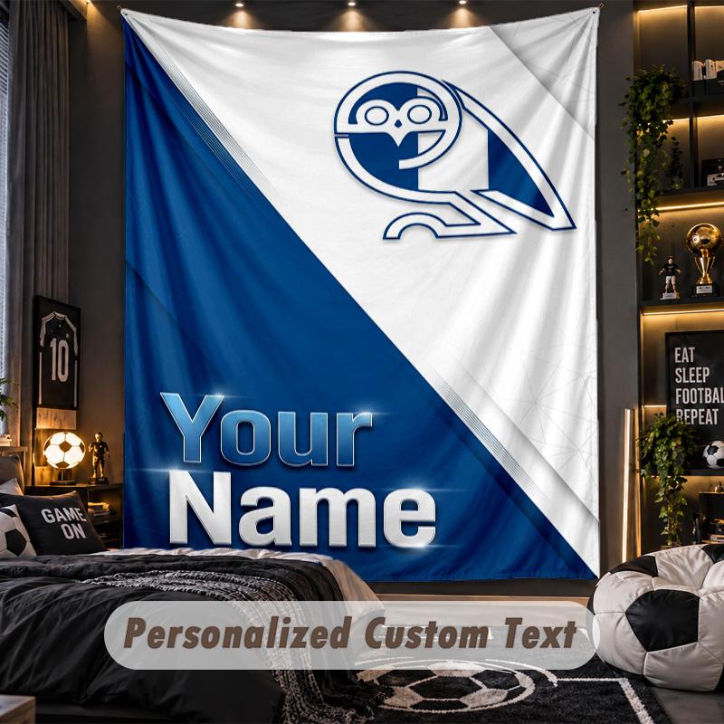 TapestrySheffield Wednesday FC Custom Name Text Personalized Wall Hanging Tapestry Home Wall Decor
