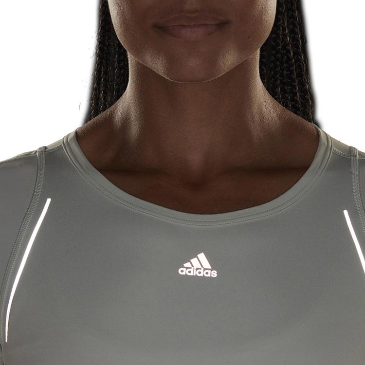 adidas T Shirt Women's Gray Green HM8097