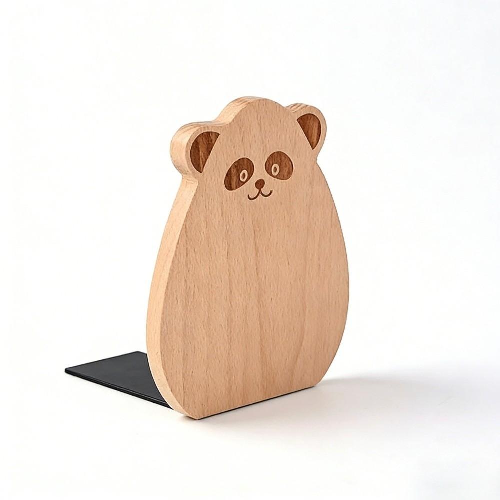 Anti-Slip Wood Book Stoppers Detachable Book Supports High Quality Wooden Bookends  School Office