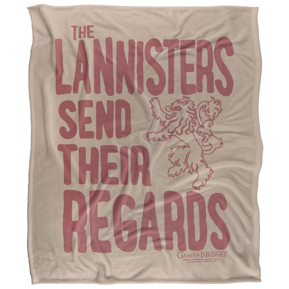 Game of Thrones Lannisters Send Their Regards Blanket