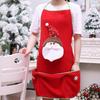 New Christmas Decorations Adult Christmas Costumes Cartoon Elderly Snowman Apron Service Student High-end Apron