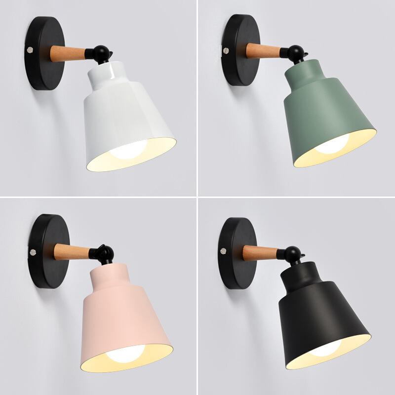 Nordic Modern Macaron Wall Lamp - Bedroom, Restaurant, Corridor, Staircase & Living Room E27 Night Light.