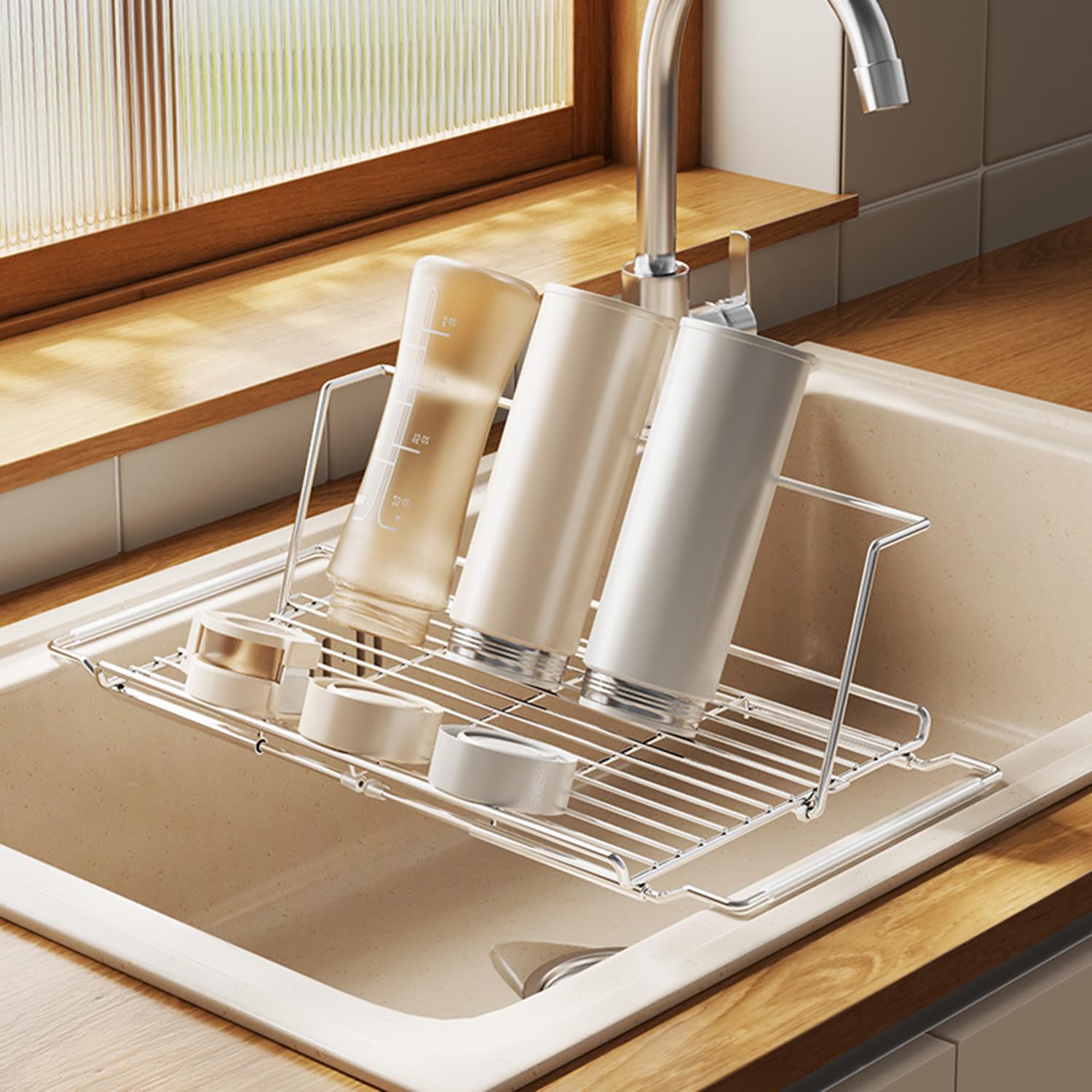 

ZATAO Сушилка для посуды для над или рядом с посудомоечной машиной сушилка для посуды из нержавеющей стали может быть подвешена над раковиной x x сушилка для посуды для хранения сушилка для стаканов с водой