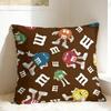 Pillow Cover Cartoon MMMS Cute  Kawaii Pillow Case For Living Room Sofa Pillowcases