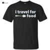 Jag Reser För Mat Mark Wiens Unisex Kortärmad T-shirt Svart Bomulls-Tee Rolig