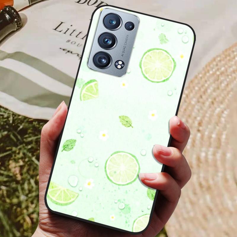 Für Oppo Reno 6 Pro 5G CPH2247 Hülle Silikon Rückseite Handyhülle Für Oppo Reno 6 Pro 5G CPH2249 Hüllen Reno6 Pro Weiche Stoßstange