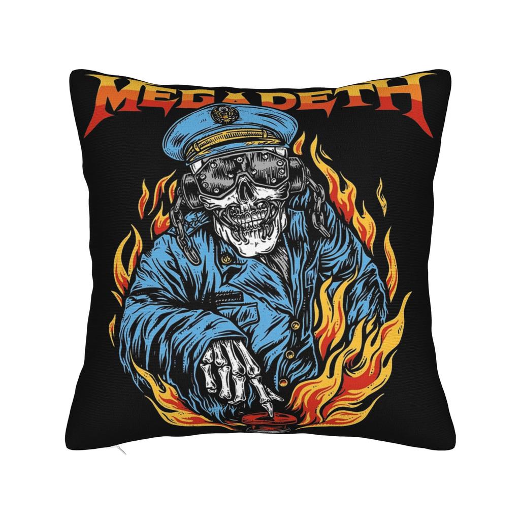 Megadeths Pillow Case MegaRock City Poster Comfy Pillow Cover For Sofa Car Home Decor Fashion Pillowcases
