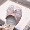 Nuove Scarpe da Principessa Estive 2025 con Fiocco di Strass e Punta Chiusa per Bambine - Sandali con Suola Morbida