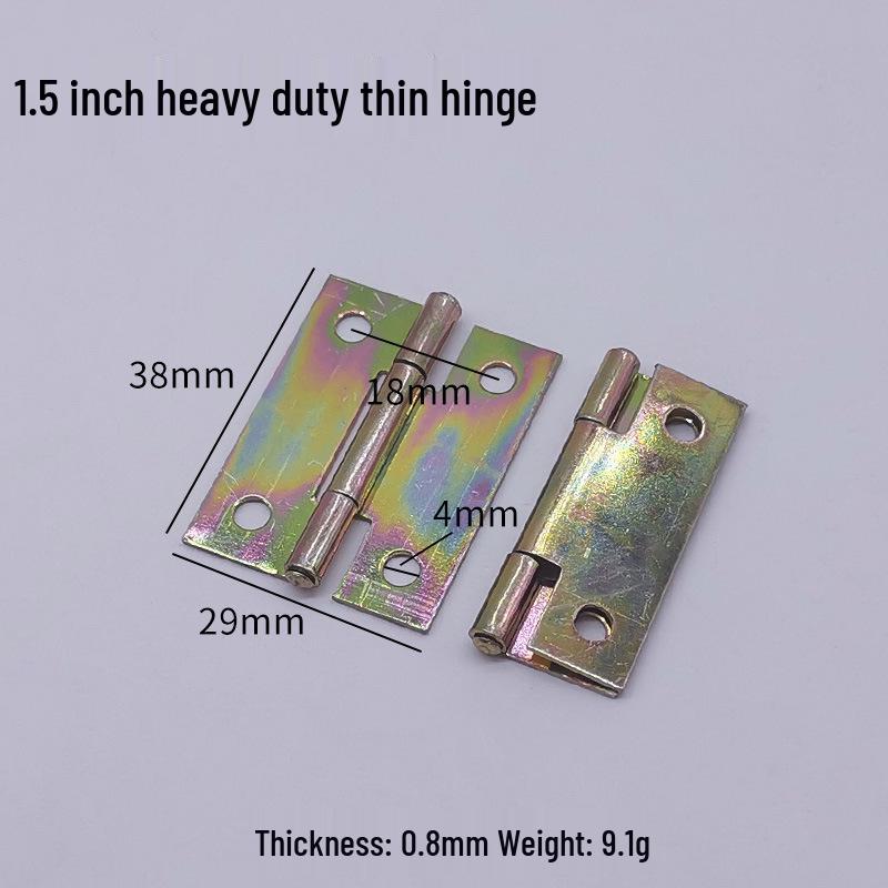 Flat Crown Hinges in Gold, Silver, Antique Bronze - Available in 1.5, 2, 3, & 4-inch Sizes