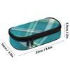 Student Pencil Case Neat Design 300D Polyester Easy Open Zipper with Mesh Pocket Removable Divider and Pen Slots for Boys Girls
