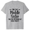 Sister Rules Gifts T Shirts Sweet Fashion Women Tshirt Funny Oldest Middle Youngest Sister Tees Sarcastic Sibling Matching Shirt