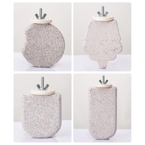 4 Pcs Birds Beak Grinding Stone Parrot Calcium Perch Chewing Toy Birds Foot Claws Trimmer Platform for Small Medium Birds Parakeet Lovebird Cockatiel