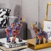 Resin Elephant Figurine Home Office Decor Gift For Kids And Teens