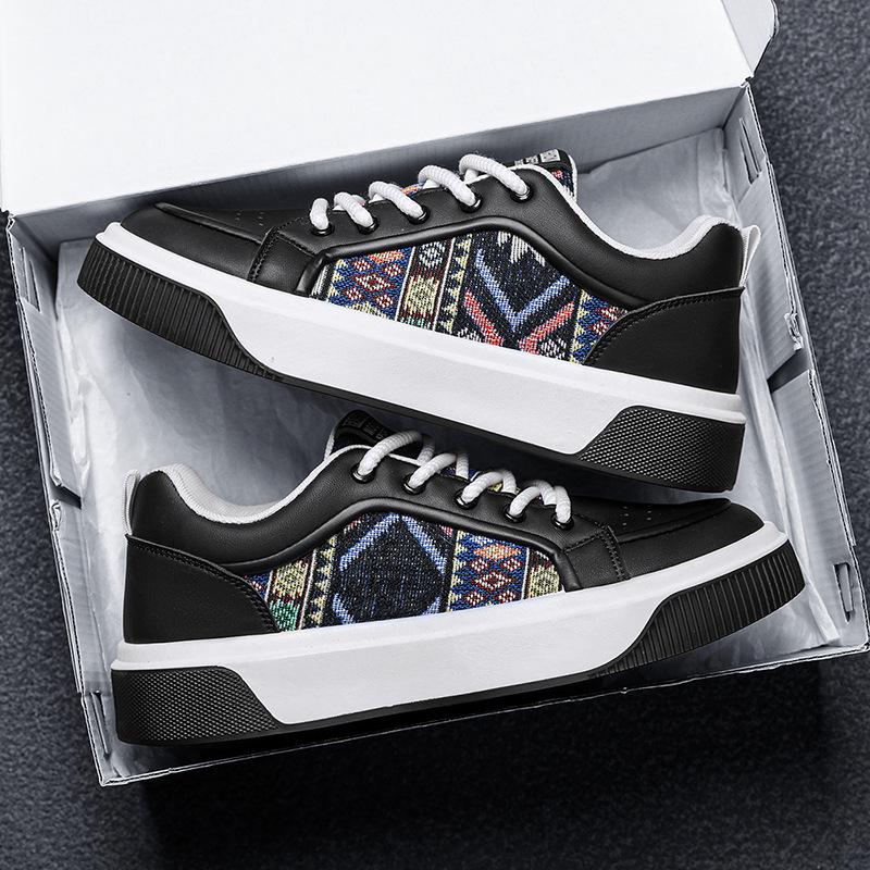 Men's Shoes Spring and Autumn Versatile Sports Casual Board Shoes Pilot Leather Shoes Lightweight Soft Soles Trendy Shoes Fashion Versatile Internet