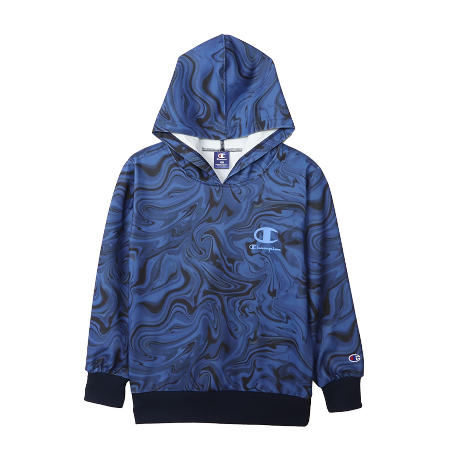 

Champion Long Sleeve Fleece Hooded Sweatshirt with Rubber School Boys Kids Print, CK-AS107-370-160
