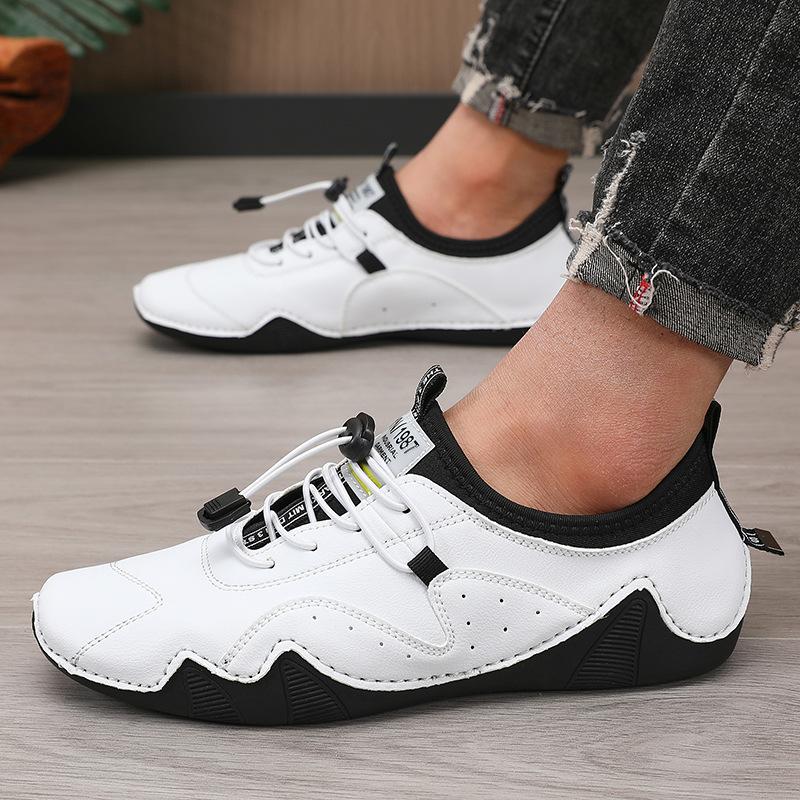 Casual Leather Shoes Large Size Men's Shoes Spring and Summer New Men's Microfiber Casual Shoes British Direct Sales Casual Versatile