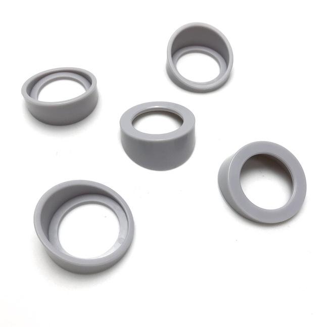 Fitness Stepper Decorative Cover: Outer 38mm, Inner 26mm Stepped Bushing with Waist Twisting Sloped Limit for Plastic Equipment Parts.