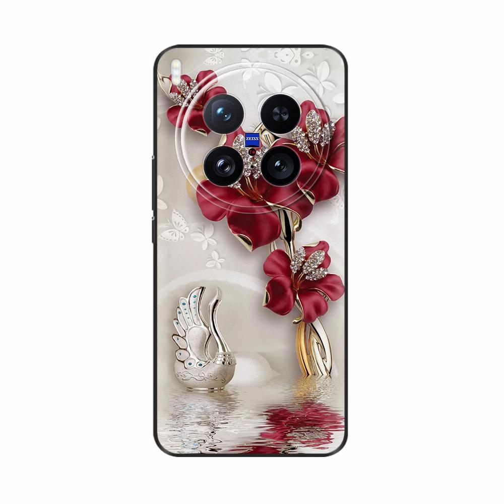 For VIVO X200 Ultra Case Cute Cartoon Painted Back Cover For VIVO X200 Pro Mini X100 Ultra Shockproof Shell Bumper Fundas Para