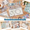 Bead Mat, Soft and Perfectly Stable, Centimeter Scale, for Jewelry Making Beading Supplies