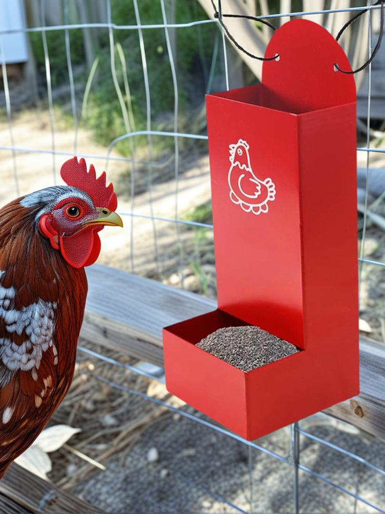 Chicken Feeding Trough Precision Nutrition Oyster Shell Feeder No Waste Design Automatic Chicken Feeder Chicken Coop Accessories