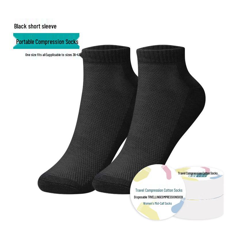 JINGRUIXIANG Disposable Travel Ankle Socks - 10 Pairs