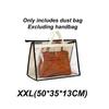 1Pcs Home Wardrobe Leather Bags Dust Bag Multifunctional Transparent Moisture-Proof Bag Breathable Hanging Protective Bag