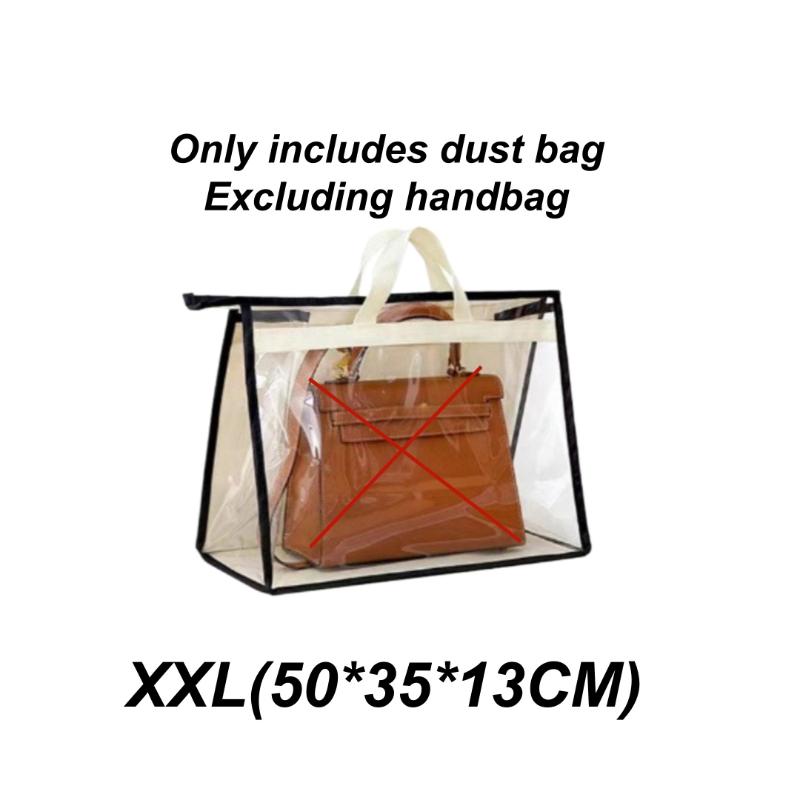 1Pcs Home Wardrobe Leather Bags Dust Bag Multifunctional Transparent Moisture-Proof Bag Breathable Hanging Protective Bag