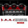 Echte weiche Kohlefaser für Subaru BRZ Toyota GR86 2021 2022 2023 2024 Aufkleber für RHD LHD Dekorrahmen Innenverkleidung Zubehör