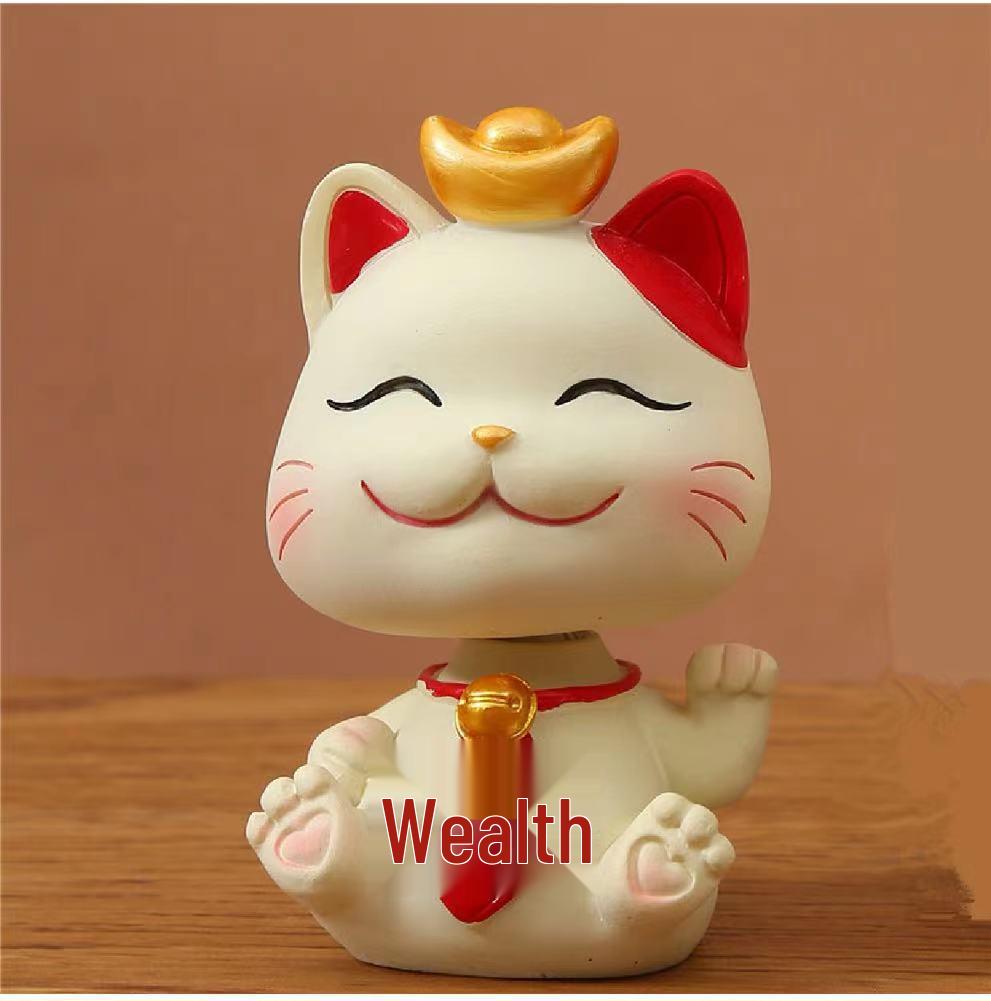 Festive Cat New Year Ornament - Creative Living Room Decoration & Entrance Craft Gift