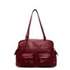 Pu Leather Casual Bag For Women With Multiple Pockets And Zipper Closure For Daily Use