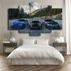 5 Pieces Canvas Art JDM Supra Skyline Car Home Decor Popular Wall Picture Print Living Room Poster Painting  Image