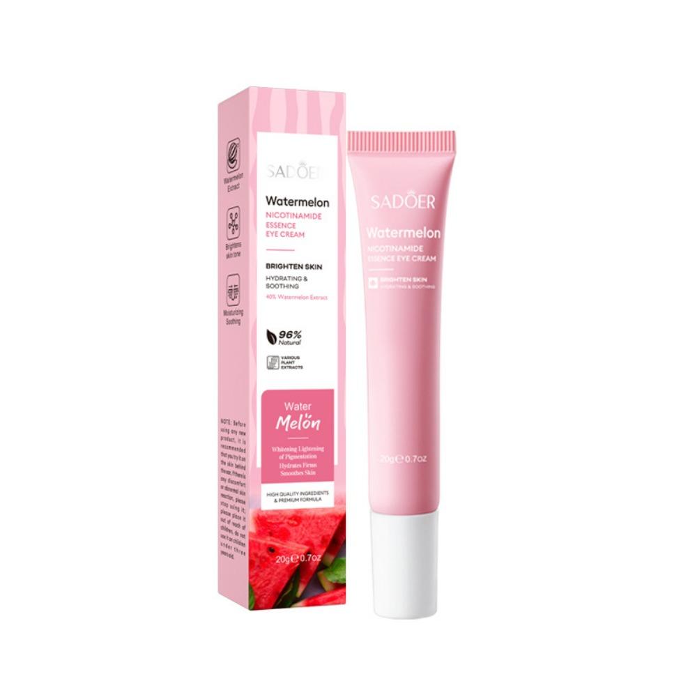 Hydrating Eye Cream with Watermelon Extract and Niacinamide - Reduce Dark Circles and Wrinkles