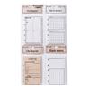 Momo Retro Foldable Sticky Notes Set - Mixed Material, 6 Sheets, Life Archive Series