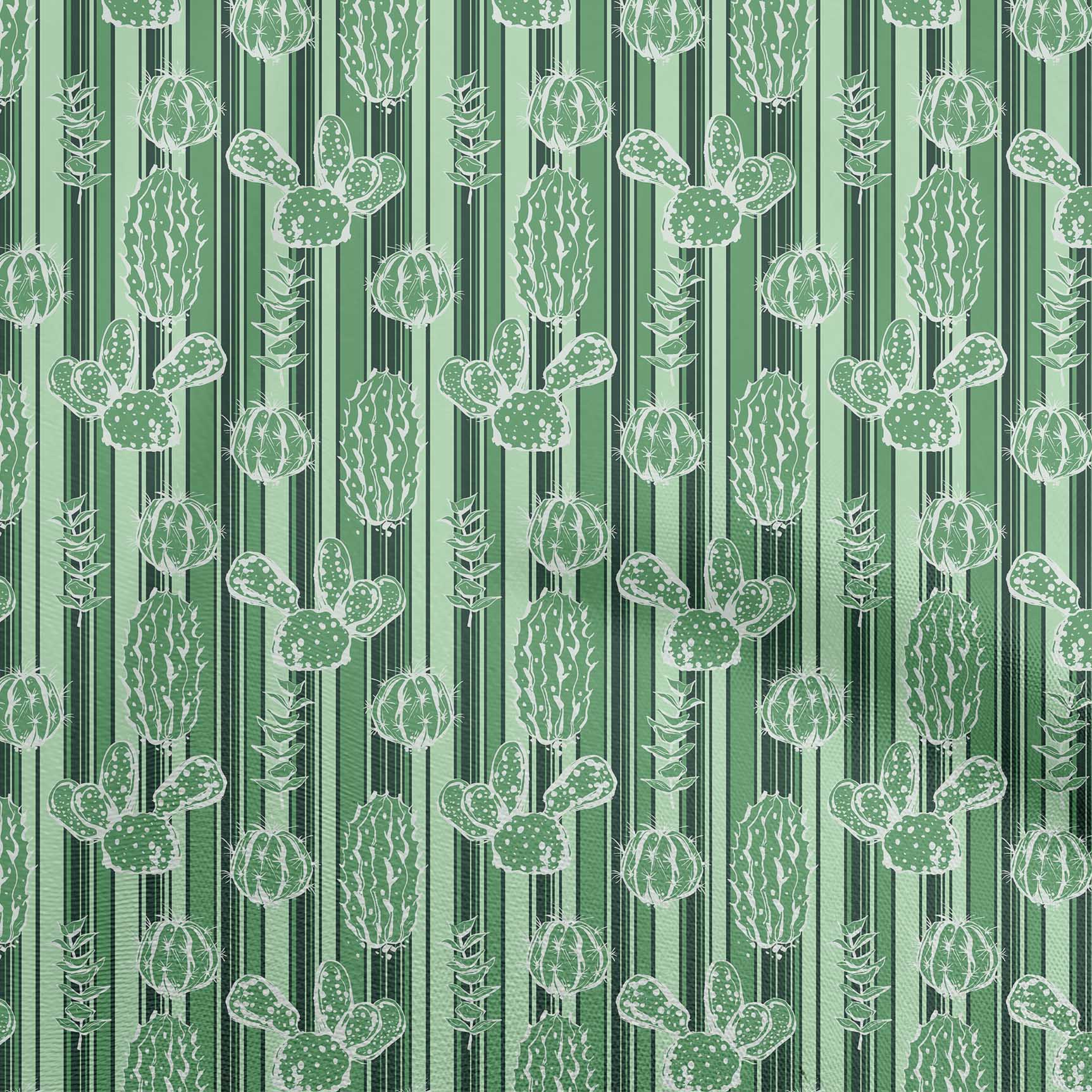 

oneOone Georgette Віскоза Aqua Blue Тканина для шиття кактус Тканина з принтом у дворі 42 дюйма 42 Inch Wide - Viscose Chiffon зелений