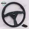 SIBEIKE Montecarlo Style Leather Steering Wheel 14inch JDM Modified Car Sports Racing Steering Wheel