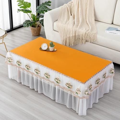 Waterproof Oil Resistant Rectangular Table Cloth Dust Proof Anti Slip Thickened Coffee Table Cover Home Decoration Tablecloth