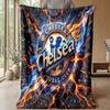 Chelsea FC Theme blanket Soft Flannel Blanket Plush Throw Blanket Cozy Sofa Bed Blanket for Home Decor