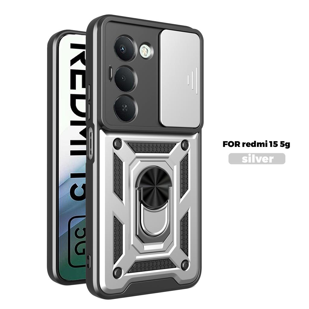 For Remi15C A5 171mm Armored Protective Shell With Magnetic Ring For Redmi 15 13 14C 13C Phone Case With Camera Protection