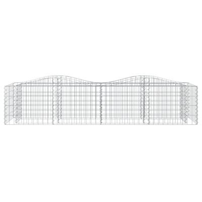 Gabion Raised Bed with Arch 200 X 50 X 50 Cm Galvanized Iron