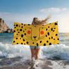 Nordic Cute Tiger Expression Towel Shower Sauna Travel Spa Quick Dry Gym Accessories Soft Large Beach Towels