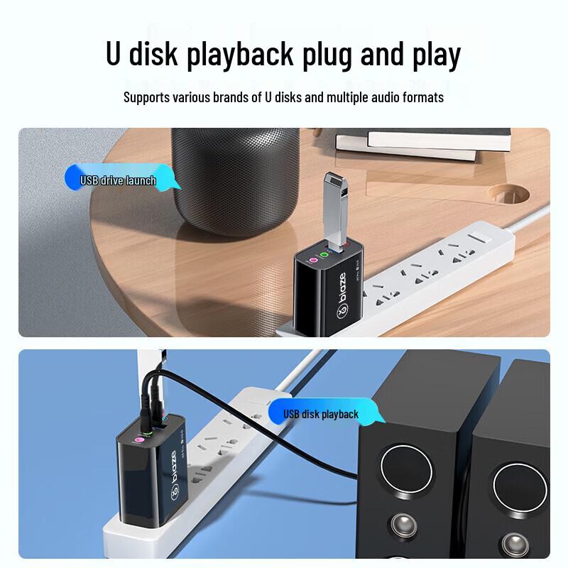 BIAZE Bluetooth 5.0 Audio Adapter (Receiver & Transmitter)