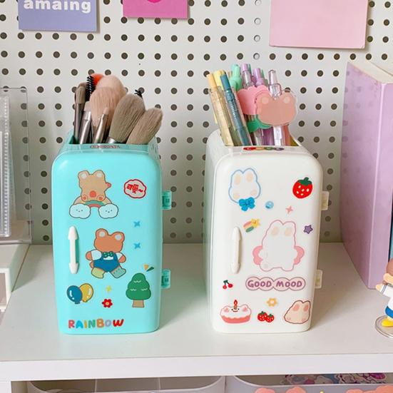 Hübscher Stifthalter, kreative Kühlschrankform, großer Make-up-Pinselhalter, modischer Bleistiftbecher für Studenten