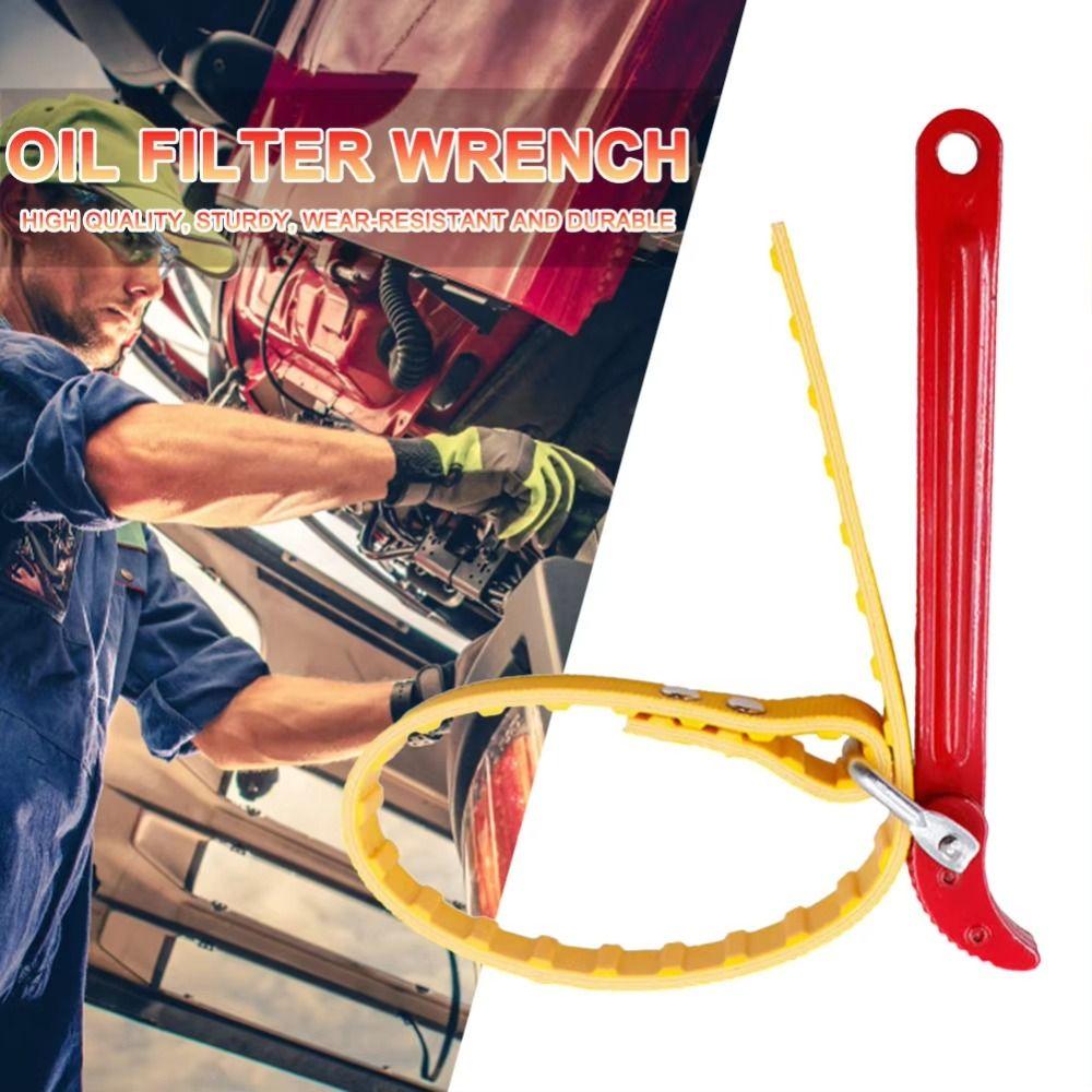 Adjustable Oil Filter Wrench Anti-Slip Belt Wrench Universal Wrench Automotive Oil Filters