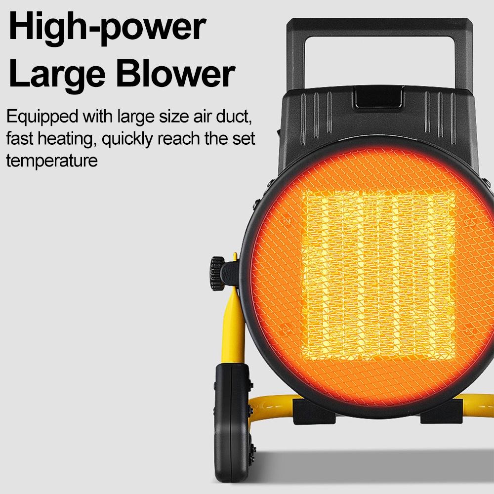 220V 3000W Heater Industrial Electric Heater Air Blower Garage Space Heating Equipment Adjustable