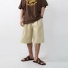 Onl Men Linen Shorts White 7 Length